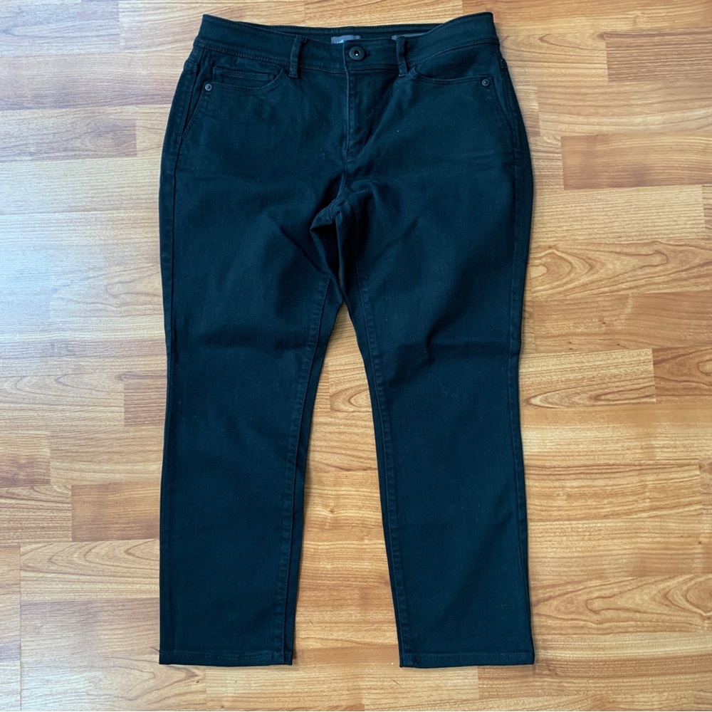 J.Jill denim slim ankle black jeans